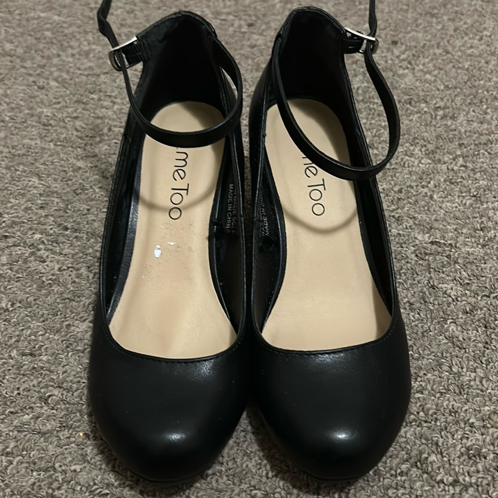 Me Too Black Wedge Heels
